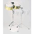 Latin Percussion LP257-B Tito Puente Brass Timbales, 14" & 15"