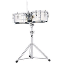 Latin Percussion LP257-S Tito Puente Steel Timbales, 14" & 15"