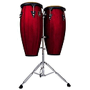 Latin Percussion LPA647-DW Aspire Wood Conga Set - Dark Wood