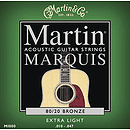 Martin Marquis 80/20 Bronze Extra Light Acoustic Strings - 3 sets of strings