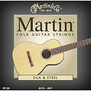 Martin Folk Guitar Silk & Steel Round Wound Acoustic Strings - Box of 12 sets