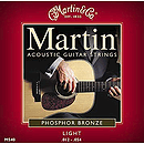 Martin Phosphor Bronze Light Acoustic Strings - 3 sets of strings