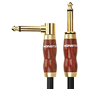 Monster Acoustic Instrument Cable - 12' angled to straight 1/4" plugs