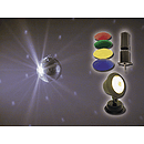 MBT 8" Mirror Ball Package w/motor and pin spot