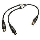 Monster CableLinks Y-Adapter - XLR Male to (2) XLR Female
