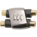 Monster CableLinks Couplers - RCA Female to RCA Female, Dual Inline