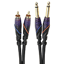 Monster DJ Cables - 1 meter/pair RCA to 1/4"