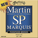 Martin Marquis 92/8 Phosphor Bronze Medium Acoustic Guitar Strings - 3 sets of strings