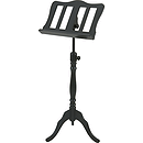 Stageline European Crafted Music Stand - Black, Wood Post