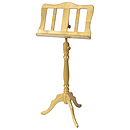 Stageline European Crafted Music Stand - Oak Finish, Wood Post