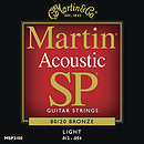 Martin SP 3100 Acoustic Guitar Strings - 80/20 Bronze Wound, Light, 3 Sets