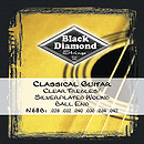 Black Diamond N68B Classical Nylon Guitar Strings - Ball end, 3 Sets