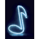 MBT Decorative Window Light - Red Musical Note (30")