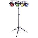 MBT PAR 38S Par Can - Black w/Steel Fixture
