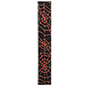 LM Products Adjustable 2" Guitar Strap - Black/Red Spider Web Design