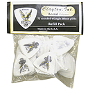 Clayton Acetal Round Triangle Picks, bag of 72 - .80mm-Yellow