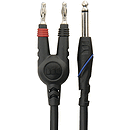 Monster Standard 100 Speaker Cable - 10' straight 1/4" to dual bananas