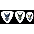 Clayton Acetal Standard Picks, bag of 72 - .38mm-Purple