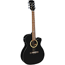 Sierra Sunrise Auditorium Acoustic Electric Guitar - Black