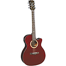 Sierra Sunrise Auditorium Acoustic Electric Guitar - Wine Red