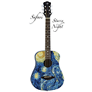 Luna Safari Starry Night 3/4-Size Travel Guitar