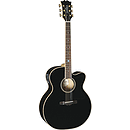 Sierra SJ88CEBK Tahoe Series Acoustic-Electric Guitar - Black