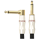 Monster Studio Pro 1000 Instrument Cable - 21' angled to straight 1/4" plugs