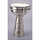 Nickel-plated Doumbek - 8" Embossed