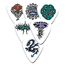 D'Andrea Tats Picks - Medium, Box of 72