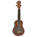 Applause UA20 Soprano Ukulele w/ Epaulet Sound Hole - Adamas Red Finish