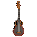 Applause UAE20 Soprano Acoustic-Electric Ukulele - Adamas Red Finish