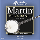 Martin Vega 5-string Banjo Strings - Medium, 3 Sets