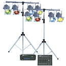 MBT "Week-Ender" DMX Professional Stage Lighting Package - Chrome