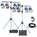 MBT "Week-Ender" DMX Professional Stage Lighting Package - Black