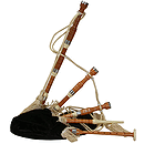 Bagpipe, Miniature, Cocus, Black Cover