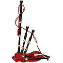 Bagpipe, Ebony, Tartan Cover