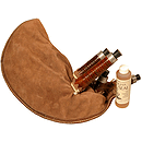 Leather Bagpipe Bag, Including Stocks
