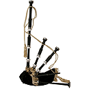 Bagpipe, Black Rosewood Black Cover, Syn Bag