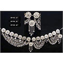 Belt, Nickeled Brass Mirrors & Bells 32"