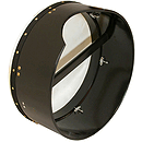 Bodhran, 16"x7", Tunable, Black, Single