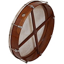 Bodhran, 18"x3.5", Tune, Rosewood, Cross