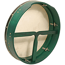 Bodhran, 16"x3.5", Tune, Green, T-Bar
