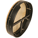Bodhran, 18"x3.5", Tune, Black, T-Bar