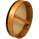 Bodhran, 18"x3.5", Tune, Mulberry, Sngl