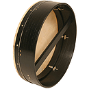 Bodhran, 18"x5", Tune, Black, Single