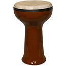 Doumbek, Ceramic, 11", Brown, Fiberskyn