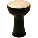 Doumbek, Ceramic, 10", Black, Fiberskyn