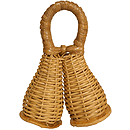 Caxixi Duas Cabaca, 4 1/4" Height