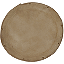 Dholak Goatskin Unloaded Head, 7"