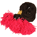 Dhol Fringe, 3 Pc., Solid Color